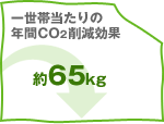 �ꐢ�ѓ�����̔N��CO2�팸���ʁ���65kg